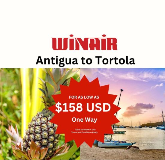 FLIGHTS BETWEEN ANTIGUA TO TORTOLA