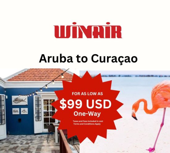 FLIGHT BETWEEN CURACAO AND ARUBA